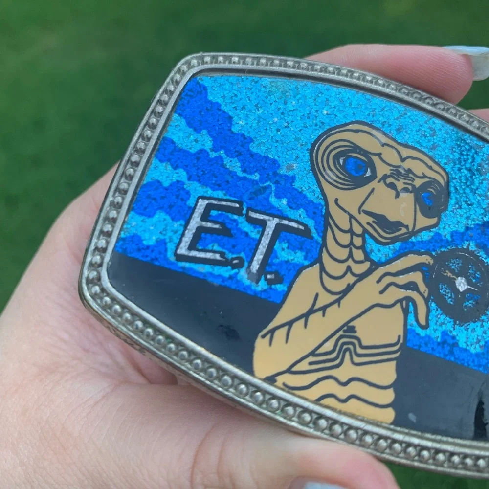 Vintage Decal ET Belt Buckle - Picture 9 of 11